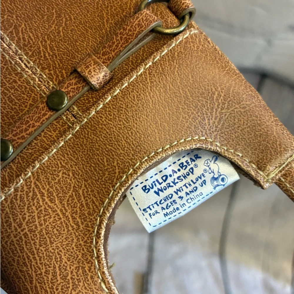 5/$20 Build-A-Bear Workshop Brown Studded Handbag Imitation‎ Leather Accessory